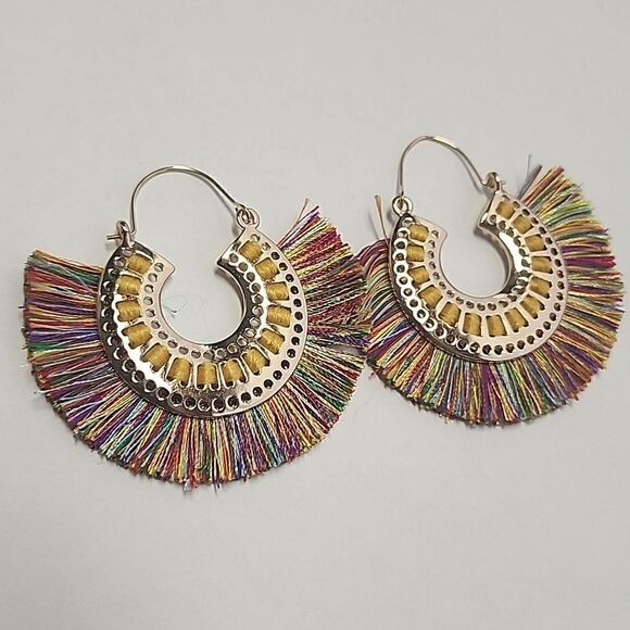 C&C California Earrings Tassel Multicolor - Picture 2 of 2